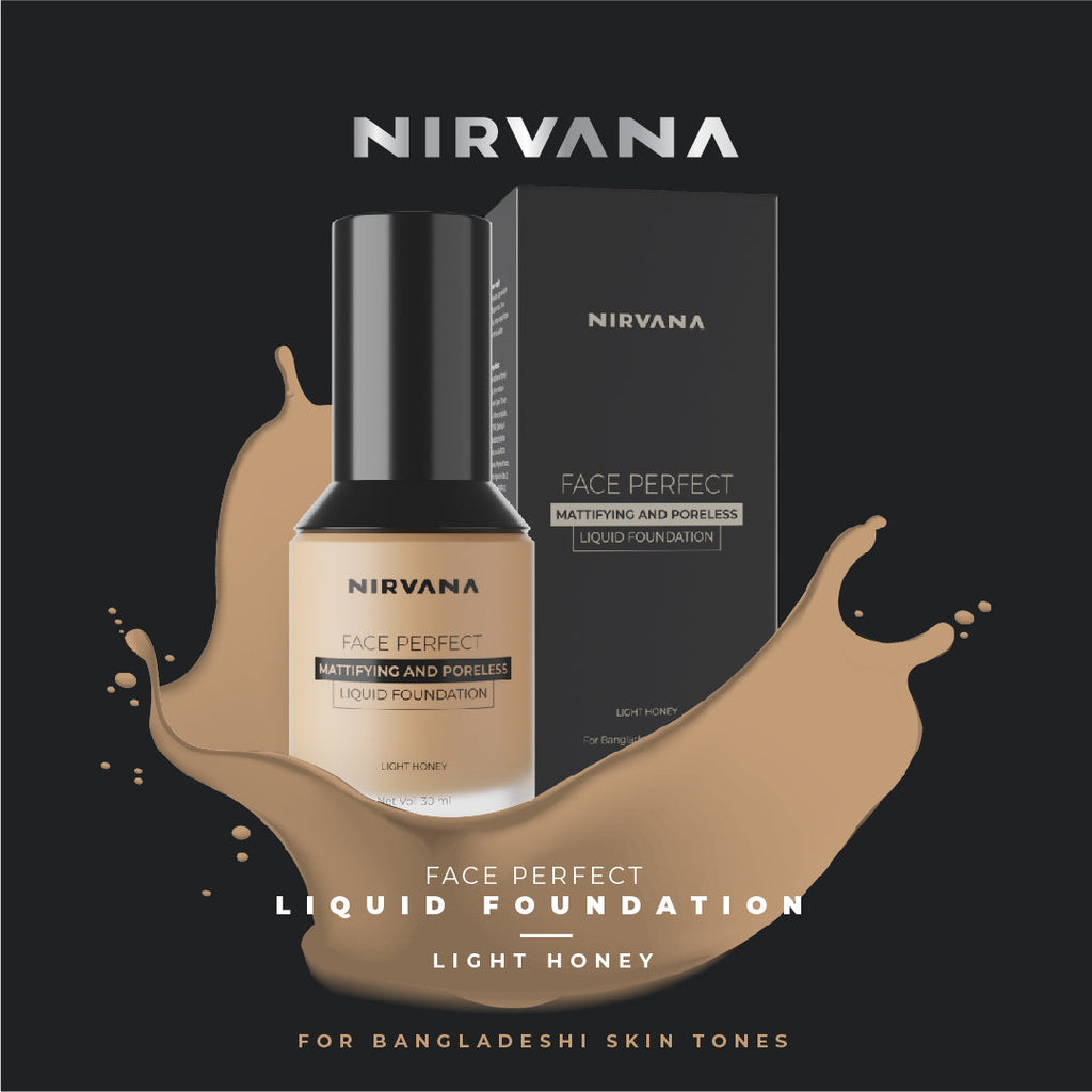 Nirvana Color Face Perfect Liquid Foundation - Light Honey F04